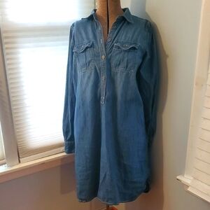 3/$25 Chaps Denim Blue Shirt Dress